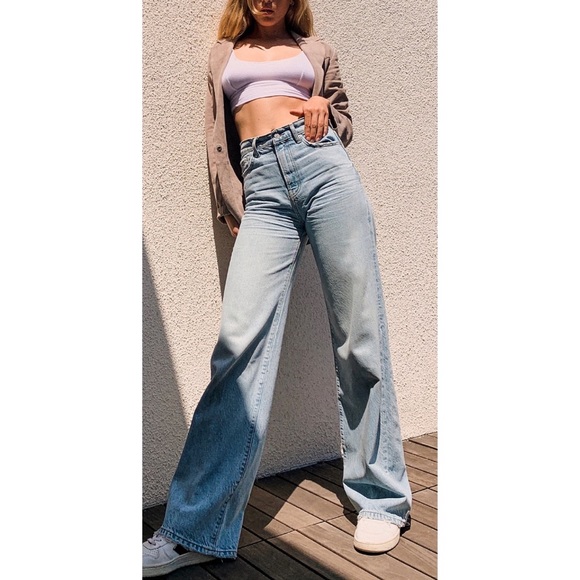 Free People Astoria Wide Leg Jeans - Picture 1 of 4